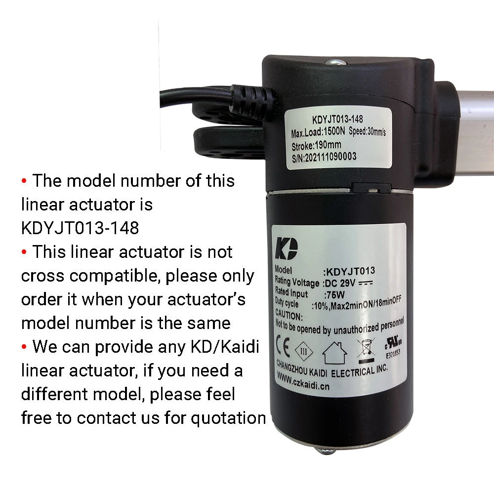 Kaidi KDYJT013-148 Linear Actuator Motor Assembly 2 Kaidi KDYJT013-148 Linear Actuator Motor Assembly - Image 2
