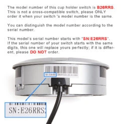 EMoMo B26RRS Cup Holder Switch/Controller For Recliner Or Home Theater Chairs -Home Tools Shop 3X4A2072