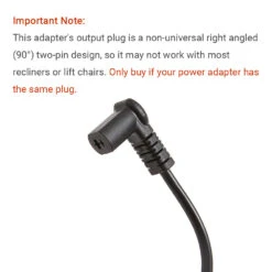 Right Angled Power Cord YH-K290020-C For Power Recliner Or Lift Chair, 29V 2A 5 Right Angled Power Cord YH-K290020-C For Power Recliner Or Lift Chair, 29V 2A -Home Tools Shop 3X4A2093