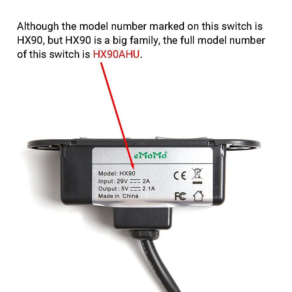 EMoMo HX90AHU Switch For Lazy Boy Recliner 2 Button USB 2 EMoMo HX90AHU Switch For Lazy Boy Recliner 2 Button USB - Image 2