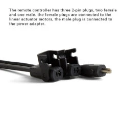 6-button Remote Controller With Three*2-pin Plugs For Dual 2-pin Motor Recliner/lift Chair 9 6-button Remote Controller With Three*2-pin Plugs For Dual 2-pin Motor Recliner/lift Chair -Home Tools Shop 3X4A3430