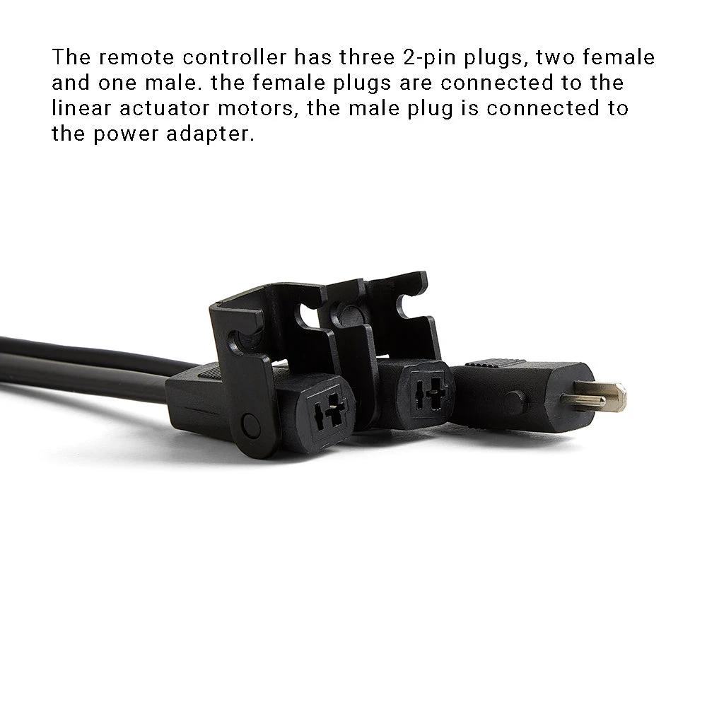 6-button Remote Controller With Three*2-pin Plugs For Dual 2-pin Motor Recliner/lift Chair 5 6-button Remote Controller With Three*2-pin Plugs For Dual 2-pin Motor Recliner/lift Chair - Image 5