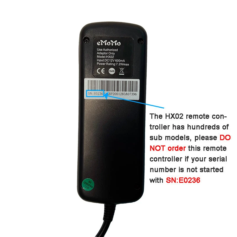 EMoMo HX0236 Remote Controller For Recliner Lift Chair 3 EMoMo HX0236 Remote Controller For Recliner Lift Chair - Image 3