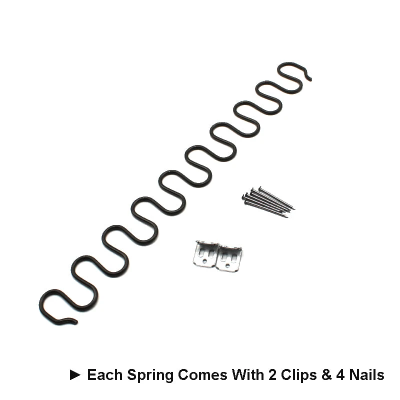 Upholstery Zig-Zag Spring Kit-6pk Springs Clips Nails For Furniture Chair Couch Repair 3 Upholstery Zig-Zag Spring Kit-6pk Springs Clips Nails For Furniture Chair Couch Repair - Image 3