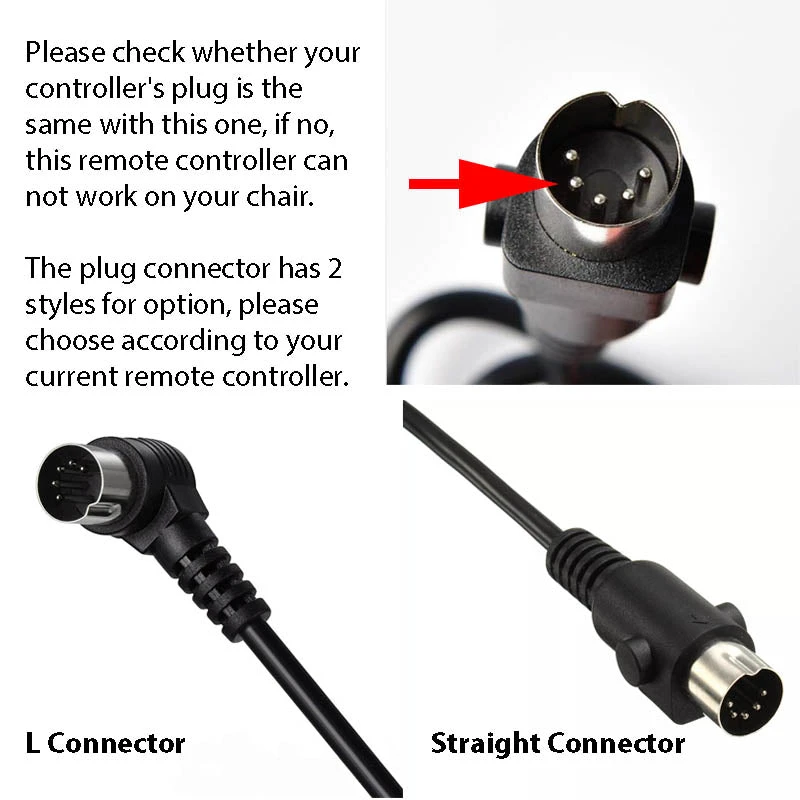 Universal 2 Button 5 Pin Remote Controller For Lifting Chair Replacement Recliner Switch 4 Universal 2 Button 5 Pin Remote Controller For Lifting Chair Replacement Recliner Switch - Image 4