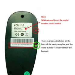 EMoMo NHX03 Massage Remote Controller For Recliner Lift Chair -Home Tools Shop Backsideoftheremotecontroller