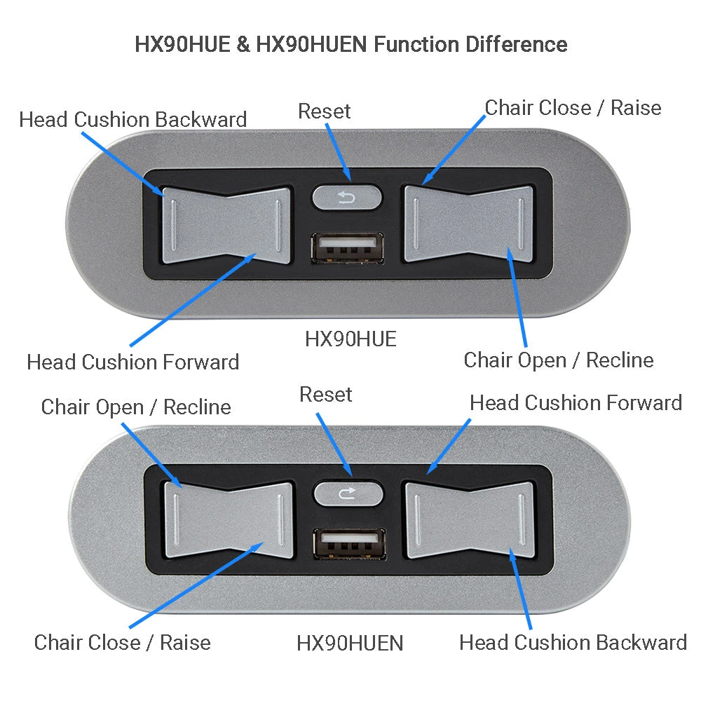 EMoMo HX90HUE/HX90HUEN Switch 5 Button 5 Pin With USB Port For Lift Chair And Power Recliner 5 EMoMo HX90HUE/HX90HUEN Switch 5 Button 5 Pin With USB Port For Lift Chair And Power Recliner - Image 5