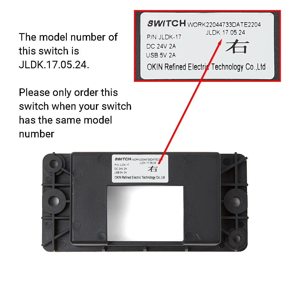 OKIN JLDK.17.05.24 Switch For Recliner Lift Chair 4 Buttons 5 Pin With USB 2 OKIN JLDK.17.05.24 Switch For Recliner Lift Chair 4 Buttons 5 Pin With USB - Image 2