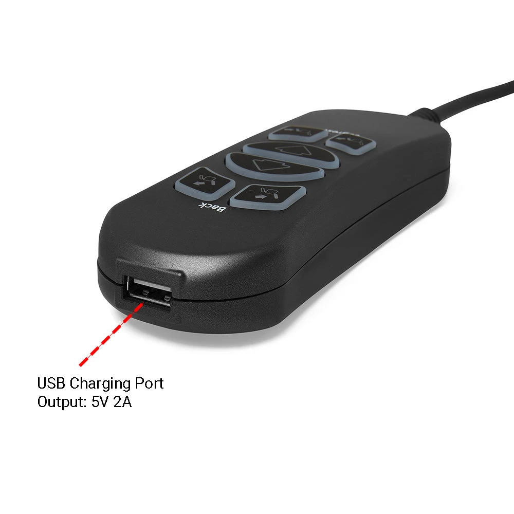 MLSK89-A2 6 Button 5 Pin Remote Controller For Recliner W/USB Charging Port & Backlit 4 MLSK89-A2 6 Button 5 Pin Remote Controller For Recliner W/USB Charging Port & Backlit - Image 4