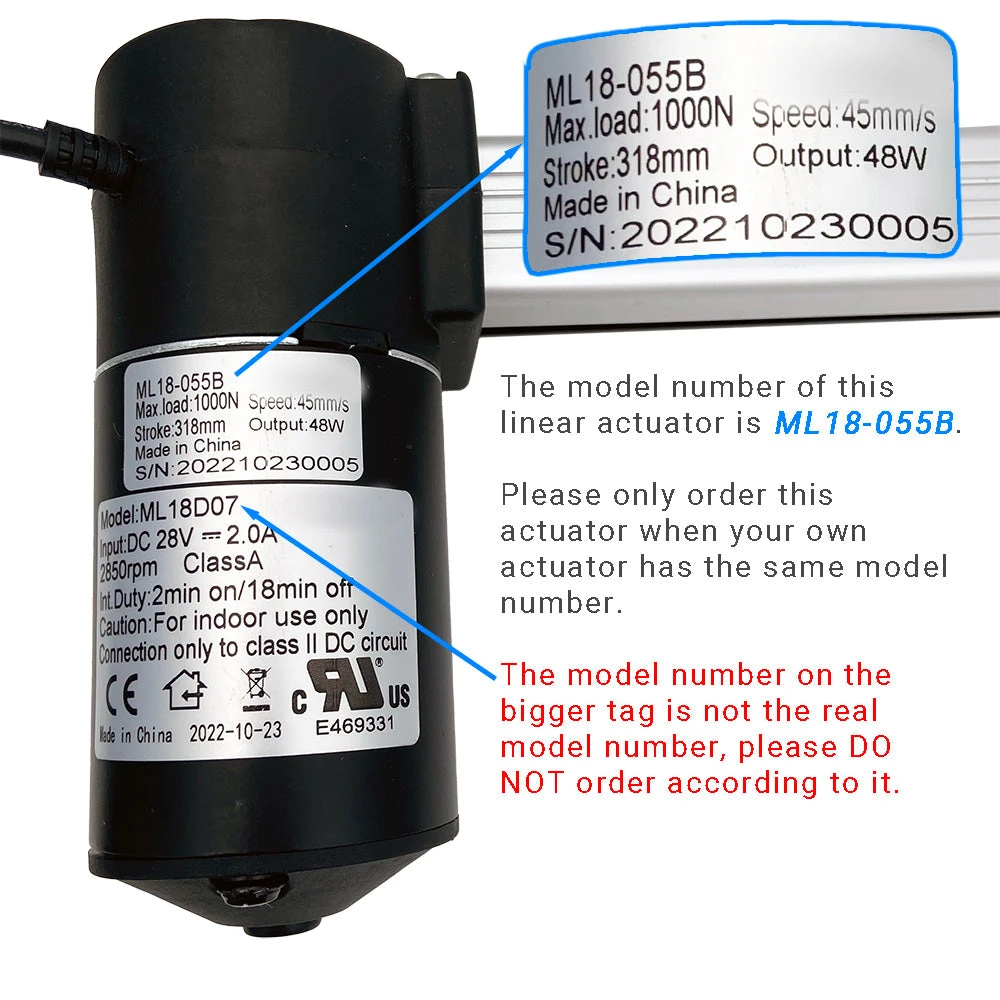 ML18-055B Linear Actuator 2 ML18-055B Linear Actuator - Image 2