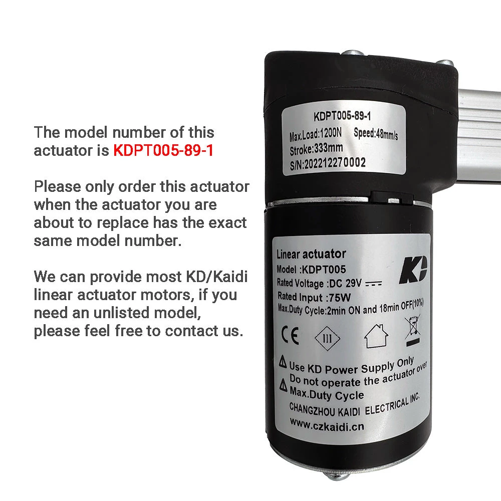 Kaidi KDPT005-89-1 Linear Actuator For Recliner/lift Chair 2 Kaidi KDPT005-89-1 Linear Actuator For Recliner/lift Chair - Image 2