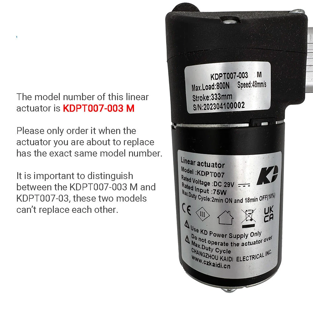 Kaidi KDPT007-003 M Linear Actuator For Recliner/lift Chair 2 Kaidi KDPT007-003 M Linear Actuator For Recliner/lift Chair - Image 2