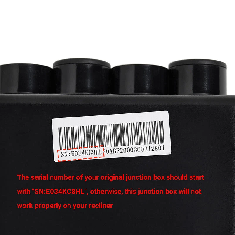 EMoMo Heat And Vibration Massage Junction Box For Recliner SN:E034KC8HL 4 EMoMo Heat And Vibration Massage Junction Box For Recliner SN:E034KC8HL - Image 4