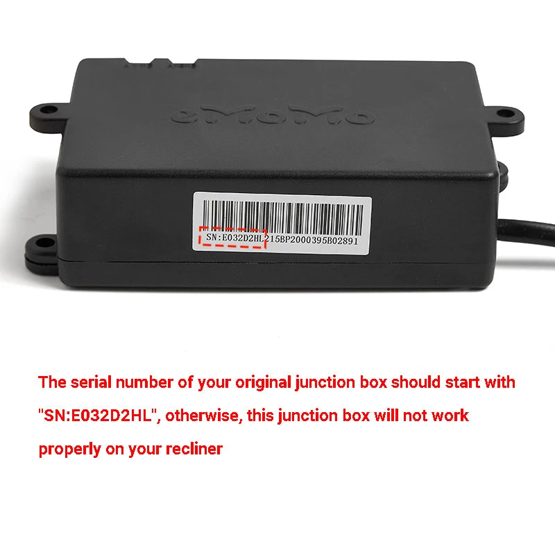 EMoMo Heat And Vibration Massage Junction Box For Recliner SN:E032D2HL 4 EMoMo Heat And Vibration Massage Junction Box For Recliner SN:E032D2HL - Image 4