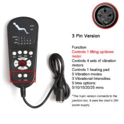 Replacement Massage Function Remote Handset Controller For Recliner Lift Chair 9 Replacement Massage Function Remote Handset Controller For Recliner Lift Chair -Home Tools Shop S2