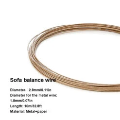 Saggy Sofa Repair Kit Zig-Zag Spring Paper Wrapped Balance Wire 33ft + 40 Clips -Home Tools Shop b4d1fc5641190bc7550558507520f172